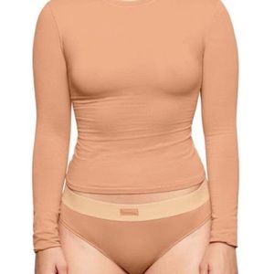 Skims cotton jersey long sleeve t shirt